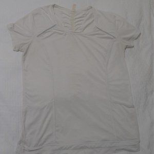 Lucy White Workout Top